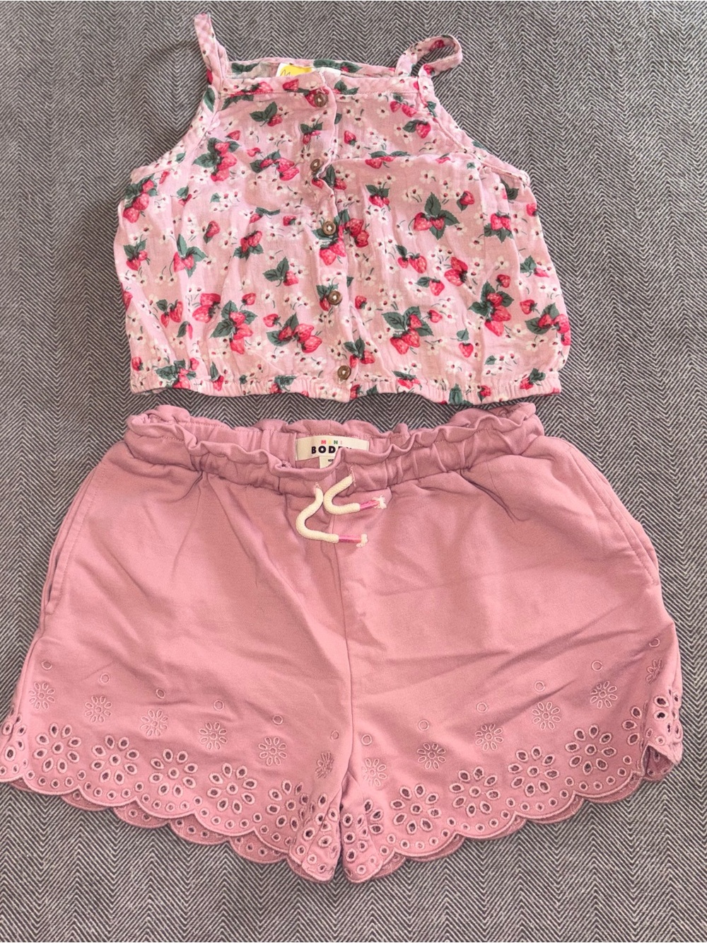 Mini Boden Strawberries Outfit 9/10